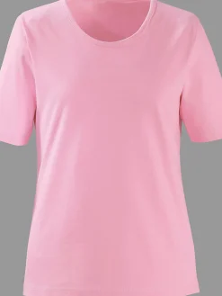 T-Shirts<T-shirt à encolure ronde pur coton