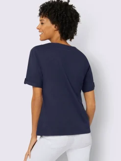 Collection L T-Shirts<T-shirt à encolure ronde pur coton