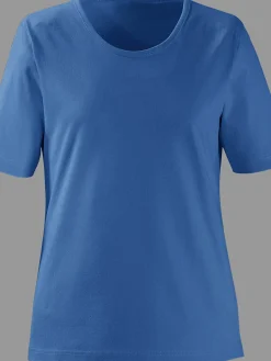 T-Shirts<T-shirt à encolure ronde pur coton