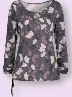 T-Shirts<T-shirt à encolure ronde qualité viscose douce