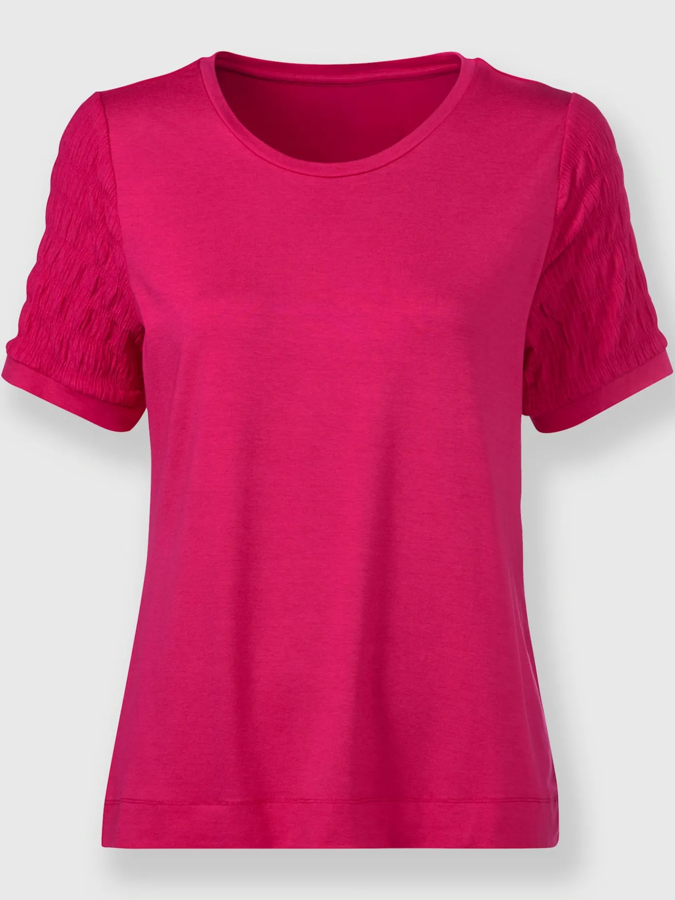 Rick Cardona T-Shirts<T-shirt à encolure ronde superbes parties smockées