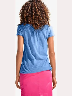 Linea Tesini T-Shirts<T-shirt à encolure ronde superbes détails en dentelle et boutons brillants