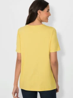 T-Shirts<T-shirt à encolure ronde viscose