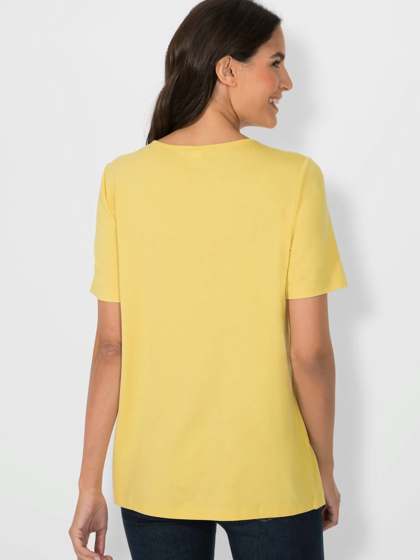 T-Shirts<T-shirt à encolure ronde viscose