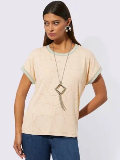 Creation L T-Shirts<T-shirt à encolure ronde viscose