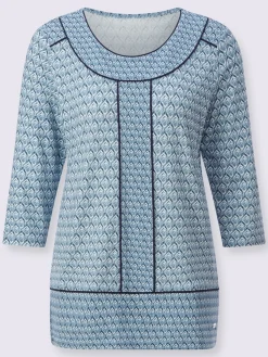 Collection L T-Shirts<T-shirt à encolure ronde viscose