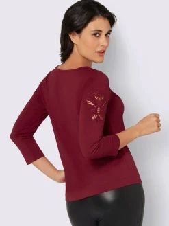 Creation L T-Shirts<T-shirt à encolure ronde viscose