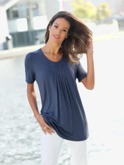 T-Shirts<T-shirt à encolure ronde viscose