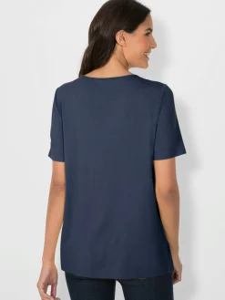 T-Shirts<T-shirt à encolure ronde viscose