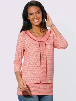 Collection L T-Shirts<T-shirt à encolure ronde viscose