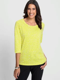 T-Shirts<T-shirt à manches 3/4 50% coton