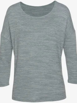 Vivance T-Shirts<T-shirt à manches 3/4 aspect chiné tendance