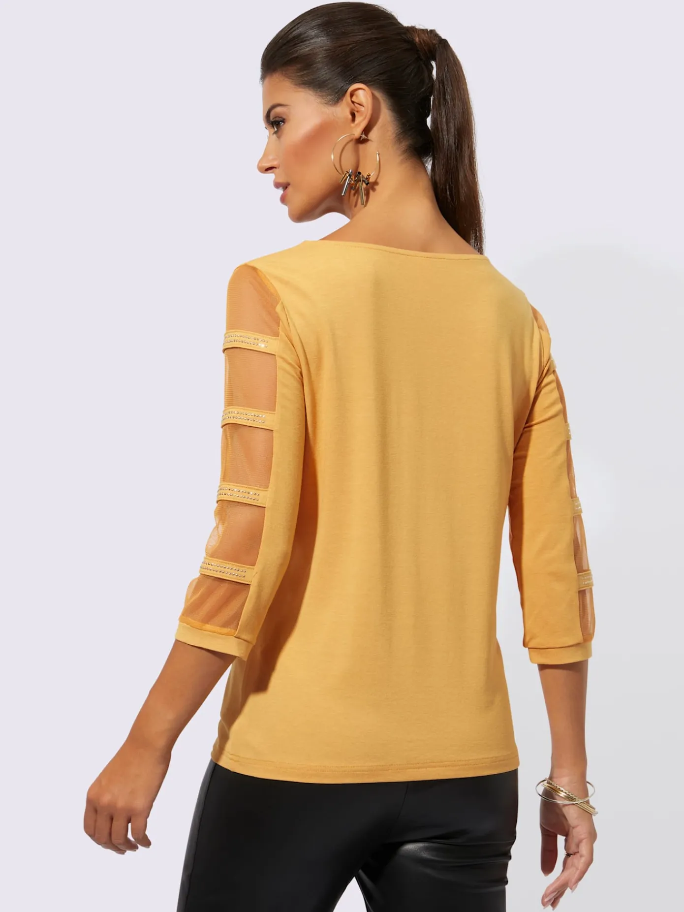 Creation L T-Shirts<T-shirt à manches 3/4 avec viscose (ecovero)