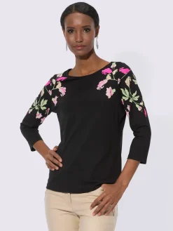 Creation L T-Shirts<T-shirt à manches 3/4 avec viscose (ecovero)