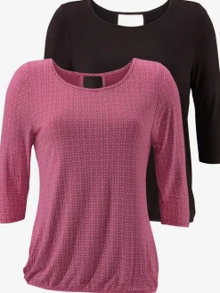 LASCANA T-Shirts<T-shirt à manches 3/4 découpe tendance dans le cou