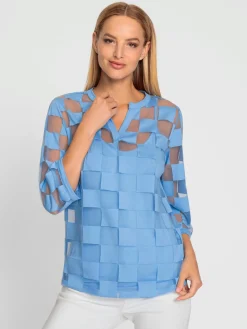 Rick Cardona T-Shirts<T-shirt à manches 3/4 effet vaporeux chic