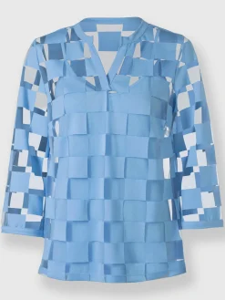 Rick Cardona T-Shirts<T-shirt à manches 3/4 effet vaporeux chic