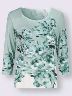 Creation L T-Shirts<T-shirt à manches 3/4 imprimé