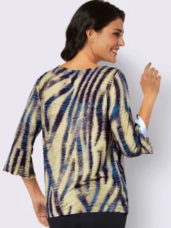 Creation L T-Shirts<T-shirt à manches 3/4 imprimé assorti