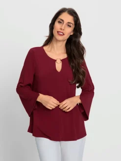 Ashley Brooke T-Shirts<T-shirt à manches 3/4 jolis détails à l'encolure