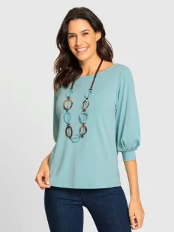 Tenues De Cérémonie|T-Shirts<T-shirt à manches 3/4 manches ballon légères