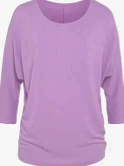 LASCANA T-Shirts<T-shirt à manches 3/4 manches chauve-souris pour un look décontracté
