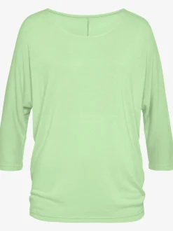 LASCANA T-Shirts<T-shirt à manches 3/4 manches chauve-souris pour un look décontracté