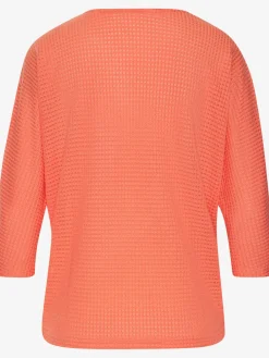 Vivance T-Shirts<T-shirt à manches 3/4 matière gaufrée légèrement transparente