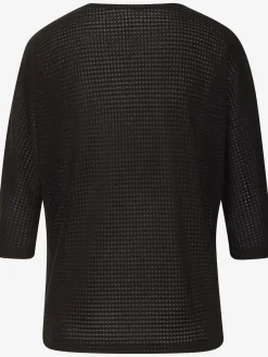 Vivance T-Shirts<T-shirt à manches 3/4 matière gaufrée légèrement transparente