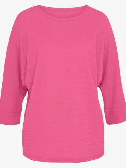 Vivance T-Shirts<T-shirt à manches 3/4 qualité crêpe structurée