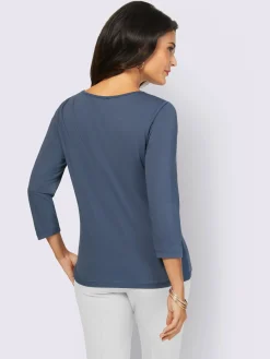 Creation L T-Shirts<T-shirt à manches 3/4 superbe encolure