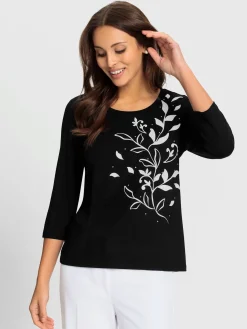 Fair Lady T-Shirts<T-shirt à manches 3/4 viscose