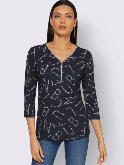 Creation L T-Shirts<T-shirt à manches 3/4 viscose