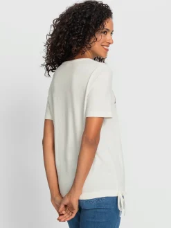 T-Shirts<T-shirt à manches courtes 50% coton et 50% modal