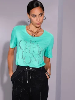 Creation L T-Shirts<T-shirt à manches courtes avec viscose (ecovero)