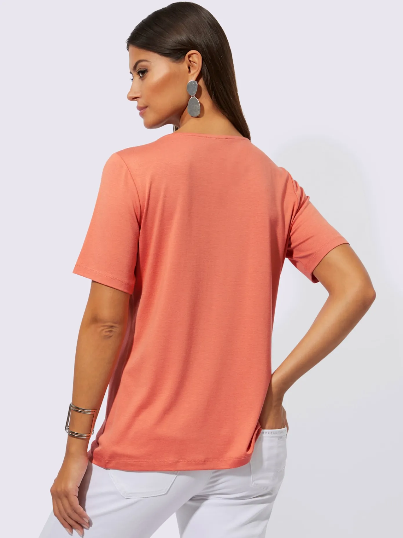 Creation L T-Shirts<T-shirt à manches courtes avec viscose (ecovero)