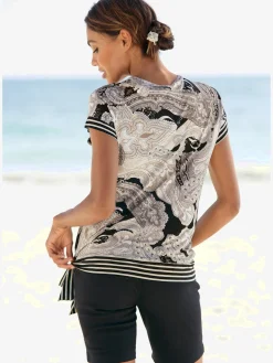 LASCANA T-Shirts<T-shirt à manches courtes belle encolure en v