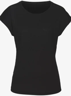 Vivance T-Shirts<T-shirt à manches courtes empiècement crochet fin aux épaules