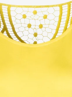 Vivance T-Shirts<T-shirt à manches courtes empiècement en crochet doux au dos