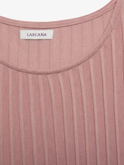 LASCANA T-Shirts<T-shirt à manches courtes encolure haute