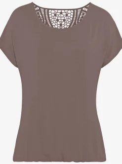 Vivance T-Shirts<T-shirt à manches courtes empiècement en crochet doux au dos