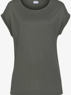 LASCANA T-Shirts<T-shirt à manches courtes encolure ronde