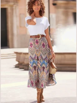 LASCANA T-Shirts<T-shirt à manches courtes encolure ronde