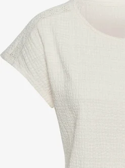 Vivance T-Shirts<T-shirt à manches courtes empiècement crochet fin aux épaules