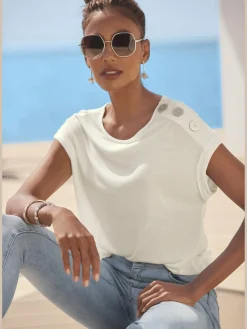 Buffalo T-Shirts<T-shirt à manches courtes encolure ronde