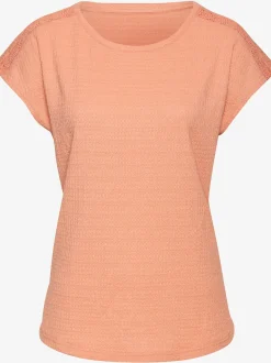 Vivance T-Shirts<T-shirt à manches courtes empiècement crochet fin aux épaules