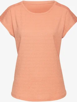 Vivance T-Shirts<T-shirt à manches courtes empiècement crochet fin aux épaules