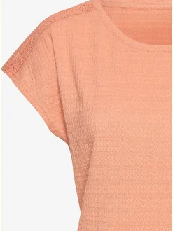 Vivance T-Shirts<T-shirt à manches courtes empiècement crochet fin aux épaules