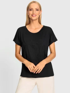 Rick Cardona T-Shirts<T-shirt à manches courtes imprimé à effet 3d