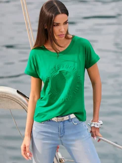 Rick Cardona T-Shirts<T-shirt à manches courtes imprimé à effet 3d